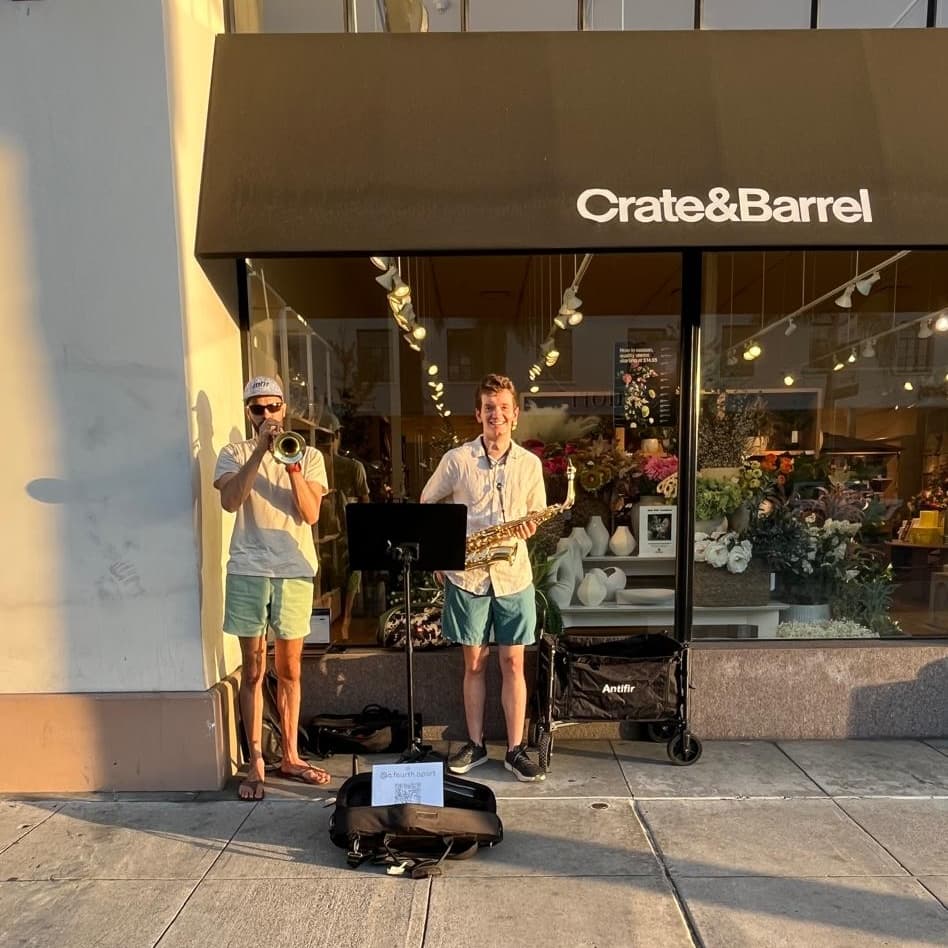 Busking on Colorado Blvd