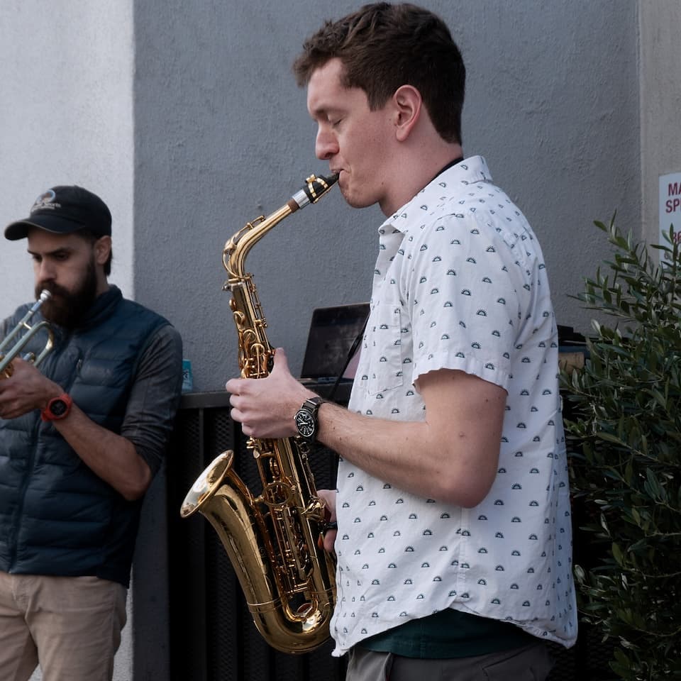 Busking in Old Pasadena