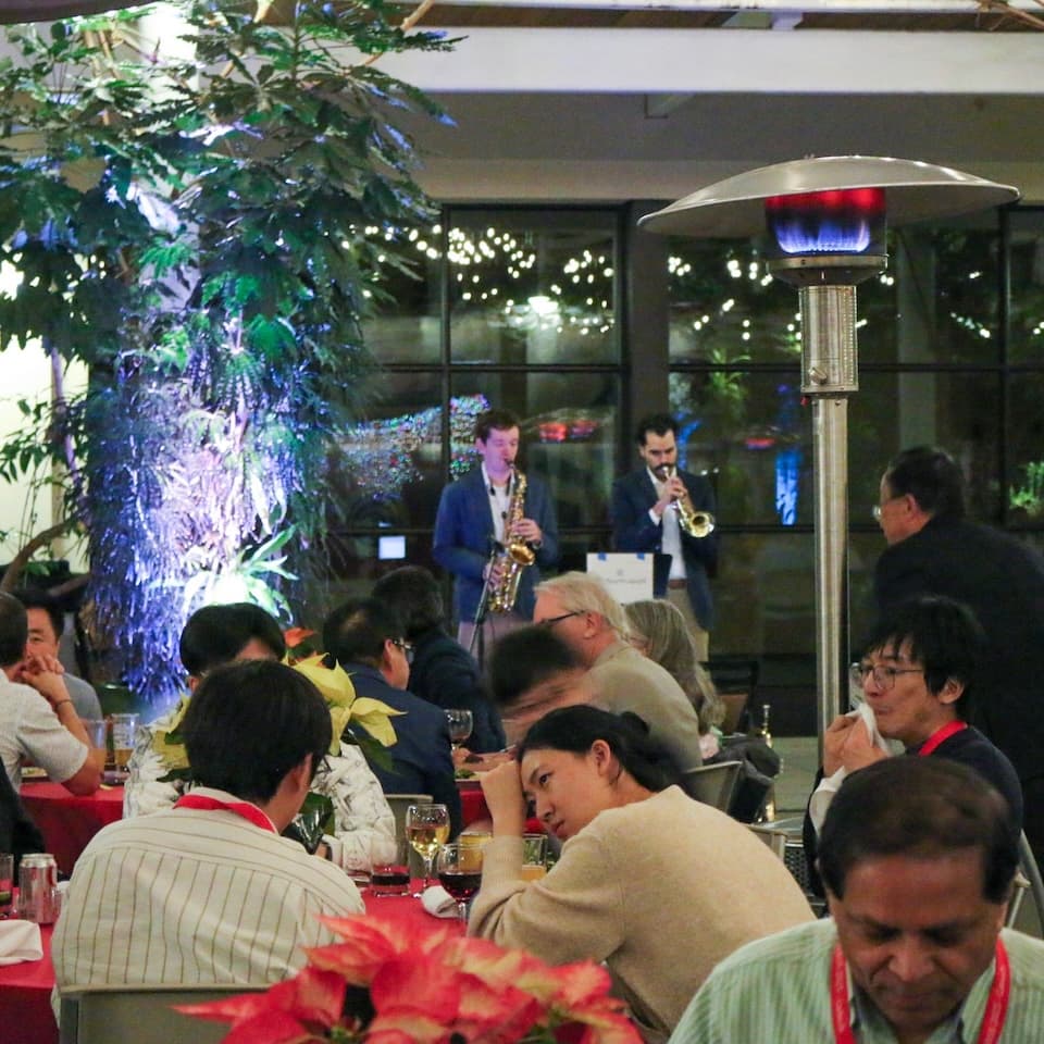 Playing a private dinner at the Huntington